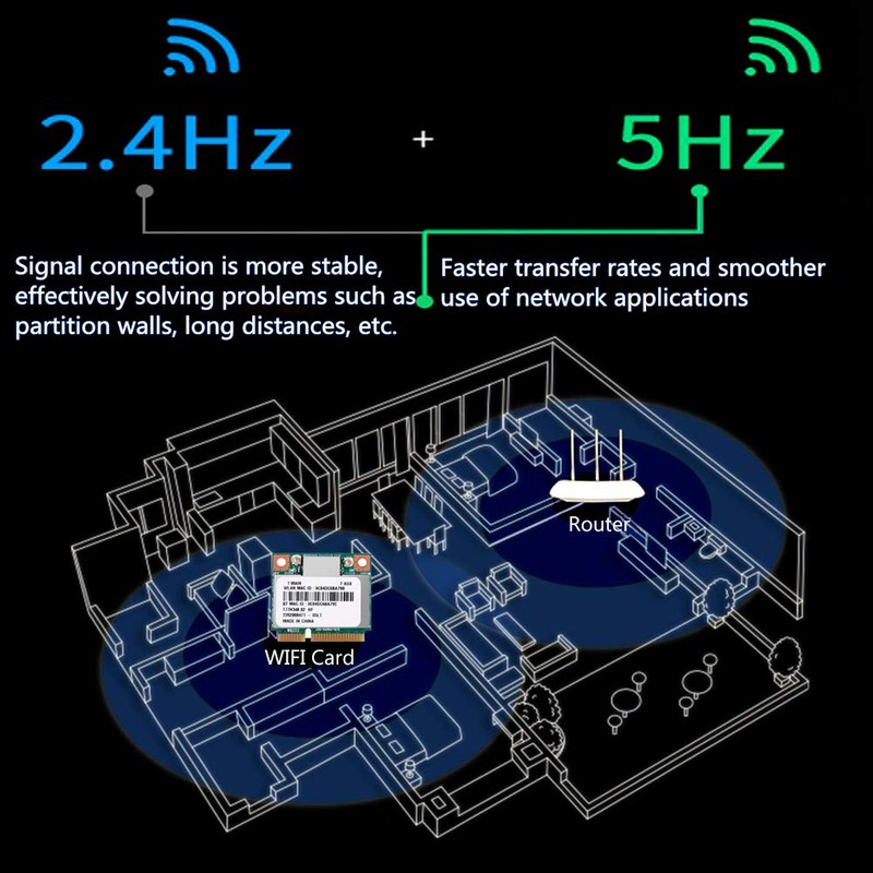 WIFI Card Network Atheros AR9462 AR5B22 Mini PCI-E 802.11N WIFI