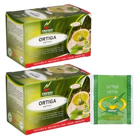 HanAn Nettle Herbal Tea 50 Teabags - Pack of 2 Boxes with 25 Tea Bags Each of Stinging Nettle Root and Leaf from Peru