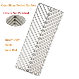 GRILLJOB 4 Pack V-Style Cooking Grate Stainless Steel 304 BBQ Grill Burners for Cal Flame Cal Flame P-Series, G-Series, and Convection Gas Grills