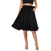 Afibi Womens Vintage High Waist A-Line Skater Skirt Flared Midi