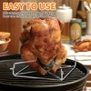SHIKORI Beer Can Chicken Holder for Grill Oven Smoker Sturdy,Stainless