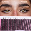 FANXITON FANXITON Lash Clusters 280 Pcs Wispy Lash Clusters D