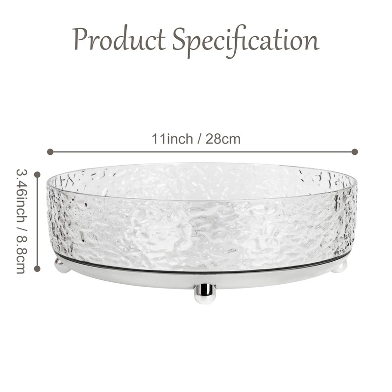 CECOLIC 360° Rotating Makeup Organizer, 11'' Lazy Susan Perfume Organizer