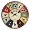 QWANPET Wall Clock - 12" Retro Rustic Style Quartz Clock,