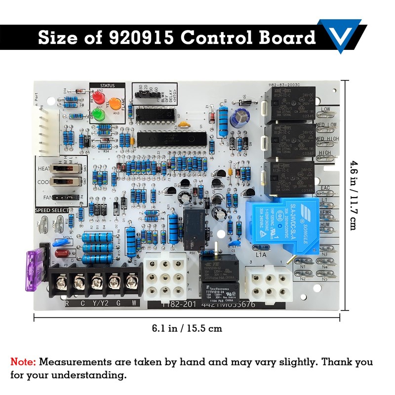 920915 Single-Stage Gas Furnace Control Board Replace for 624742 and