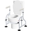 Neoaider Toilet Safety Rails with Adjustable Handrails, 350 Lbs Weight