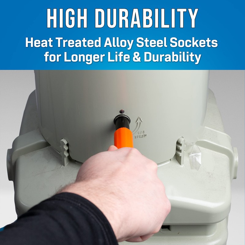 Jonard Tools M-216C/EX, Impact Resistant Hex Can Wrench with 7/16"