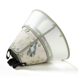 Fuz Bigaza Soft Dog Cone Collar for Large Medium Small Dogs After Surgery, Adjustable Pet Recovery E-Collar, Brown XLarge