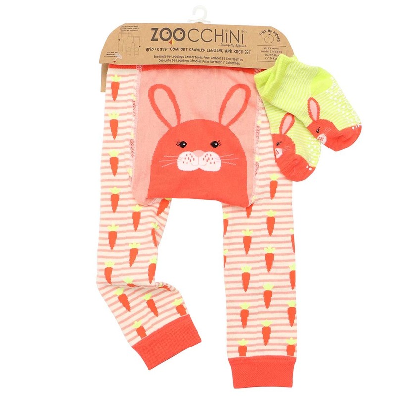 ZOOCCHINI Unisex Baby & Leggings, Socks Set, Bella The Bunny,