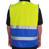 4business Pack of 4 Hi-Vis Vests Yellow Blue EN ISO