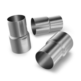 Universal Pipe Reducer from Diameter 38 mm to 75 mm Exhaust Adapter for Welding Reduction Connector Pipe Reduction Exhaust System Pipe Connector (Diameter 50 mm to Diameter 55 mm [Inside])