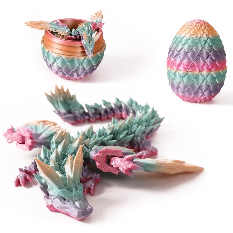 nezababy Dragon Egg with Dragon, 3D Printed Dragon in Egg,