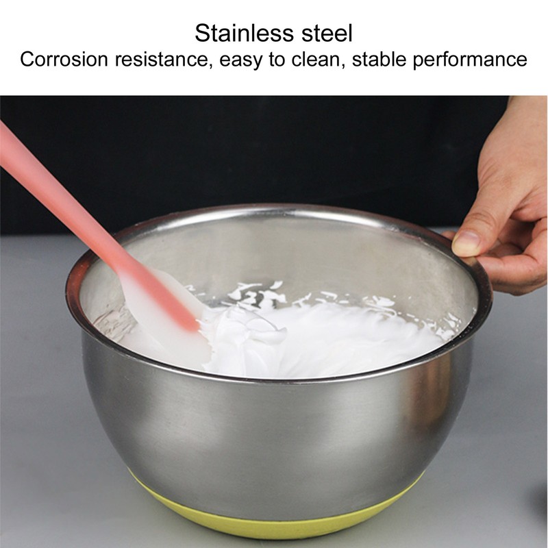 Egg Beating Bowl Baking Basin Stainless Steel Mixing Bowl with