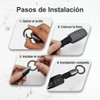 Llavero para Auto Hombre, Llaveros de Acero y Cuero Desmontable