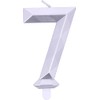 Candelina Buon Compleanno Diamond SILVER n.7