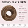 TESSHAIR Human Hair Messy Bun Hair Piece Scrunchie Women’s Hair