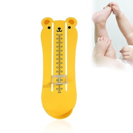 Lonwiner Foot Gauge for Kids, Shoe Measuring Device, Kids Foot Gauge, Shoe Sizer, Toddler Age Baby Shoe Size, Yellow