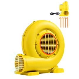 VEVOR Inflatable Blower, 0.5 & 0.6 HP Dual-Power, Electric Air Blower, 380W Bounce House Blowing Pump, 3400RPM Commercial Corded Fan Pump for Castle Water Slides Water Slide Bouncy Castle
