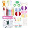 12 Pcs Crochet Needle Set Aluminum Oxide Weaving Sewing Knitting