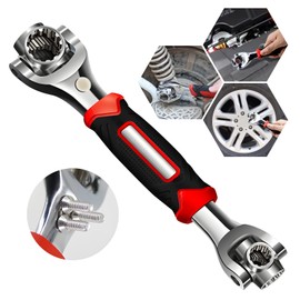 Llave Multifuncional 52 en 1, LSHSXPX Llave de Plomero, Llave Universal con Cabezal Giratorio de 360 Grados, Adecuada para Reparación de Automóviles en el Hogar