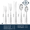HIKAA Gift Wrap Silverware Set Stainless Steel Flatware Set for