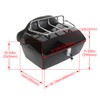 EGO Bike Black Motorcycle Luggage Trunk Compatible with Harley Honda