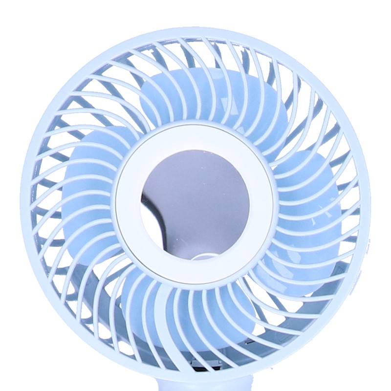 MultiFunctional Mini Fan USB Rechargeable Handheld Fan with Cosmetic Mirror