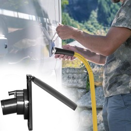 HWHongRV Water Inlet with Cover Gravity Water Fill Inlet with Square Bayonet Style Cap Magnetic Attraction and Lock Keys, Fresh Water Connection for Rv Camper Motorhome Boats