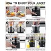 DUSENHO,Electric Juicer Rechargeable - Citrus Juicer Machines with USB and