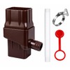 Rainwater Downspout Diverter for Rain Barrel – Adjustable Flexible Hose