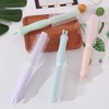 Portable Roll Brush: Cute Cartoon Girl Hair Comb for Curly Hair 23*5cm/Light Blue 20ea