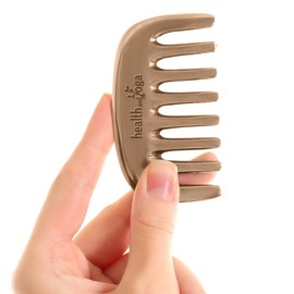 HealthAndYoga Kansa Comb - Ayurvedic Healing Bronze Metal Hair Care Accessory - Detox Head Massage - Smoothens Hair, Clears Dandruff, Tones Scalp, Revitalises Hair Roots,Boosts Hair Regrowth, Relaxes