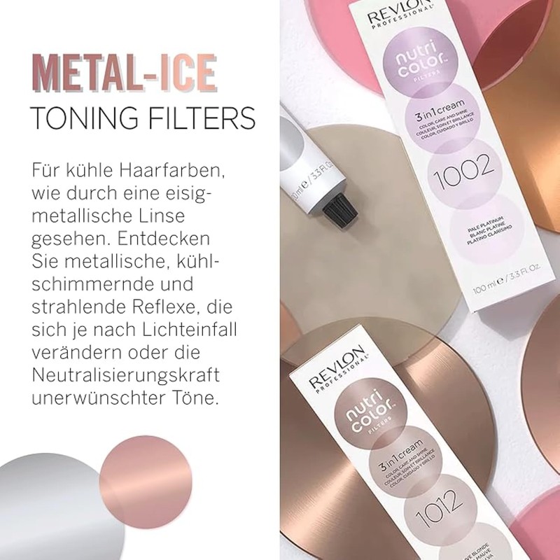 Nutri Colour Filters, Toning Filters 1002 Bright Platinum, 100 ml,