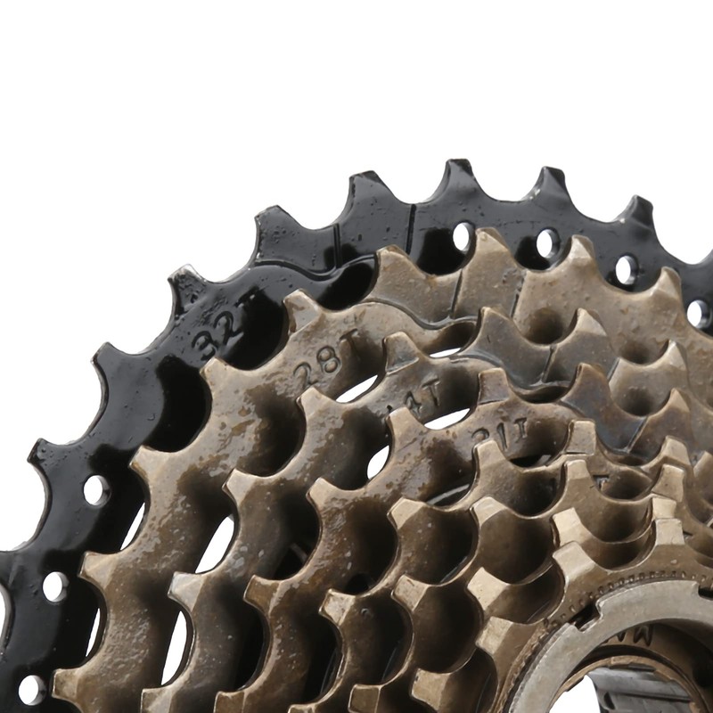 Keenso Bicycle Freewheel Cassette, 8 Speed Thread Freewheel 13-32T Mountain