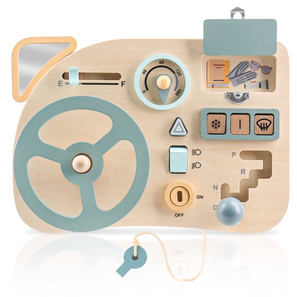 Vanplay Montessori Toy Steering Wheel Children's Steering Wheel Busy Board