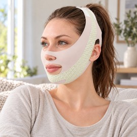Face-Lift With Sleep Face V Shaper Facial Slimming Bandage Relaxation Shape Lift Reduce Double Chin Face Thining Band Massage
