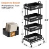 Ceayell Metal Rolling Storage Cart Heavy Duty Utility Cart Organizer