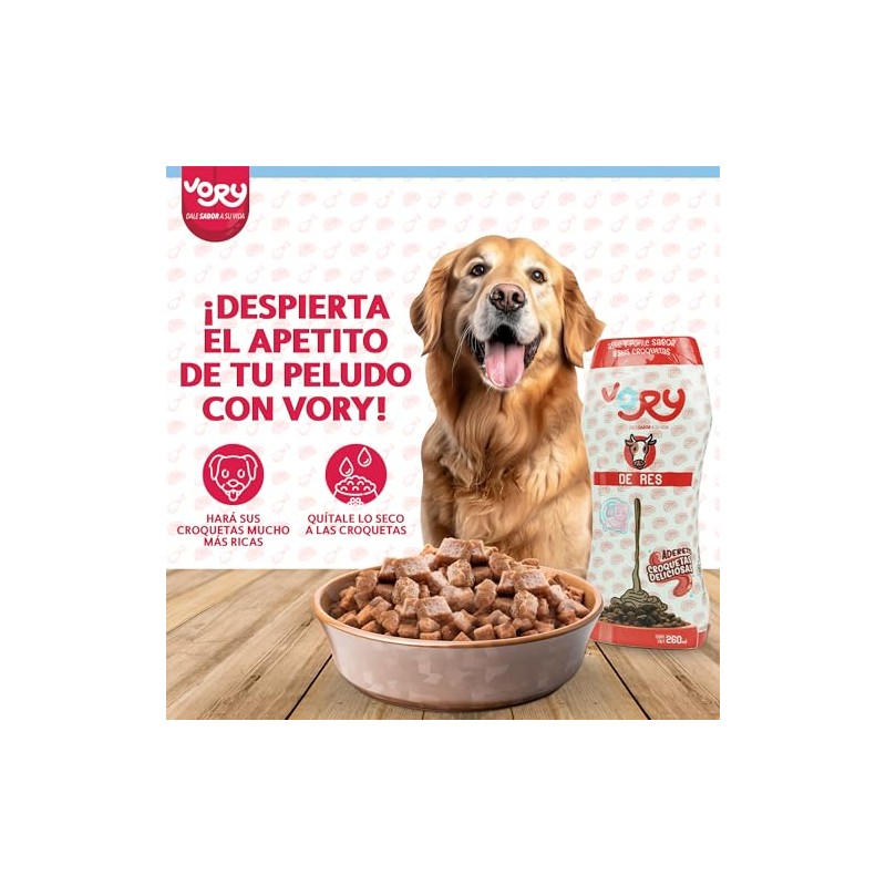 VORY Aderezo para Croquetas de Perro - Vitaminas y Probióticos