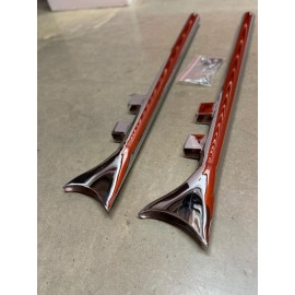 Texan Bikes Chrome 1-7/8” Fishtail 33" Slip-On Muffler for Harley universal