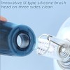3-in-1 Cup Lid Crevice Cleaning Brush, 2 Pcs Multifunctional Cleaning