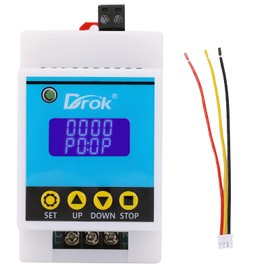 DROK Time Delay Relay 5V 12V 24V Delay Controller Board Delay Off Self-Timer 0.01sec-9999 Minutes Delay Switching Relay Module Support Micro USB 5V Power Supply with LCD (2nd Generation)