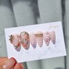 Rose Garden Homemade Nail Tips - Ballerina L / 장미