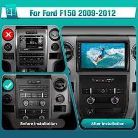 [2GB+32GB] Car Stereo for Ford F150 F-150 20092010 2011 2012 with Wireless CarPlay Android Auto, 9" Touch Screen F150 Android Radio Bluetooth AM/FM/RDS Wi-Fi