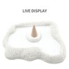 Log Cabin Incense Burner Resin Christmas Snowy Winter Incense Cone
