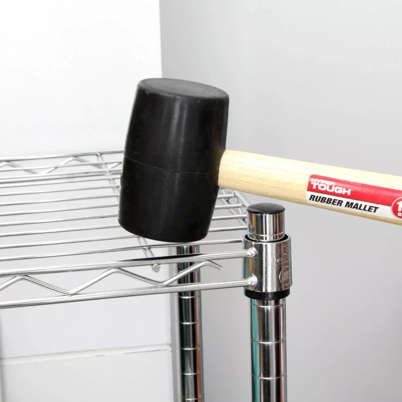HYPER Tough 16 Ounce Rubber Mallet With Wood Handle