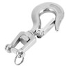 Hilitand 304 Stainless Steel Rotating Lifting Hook Latch Rigging Accessory