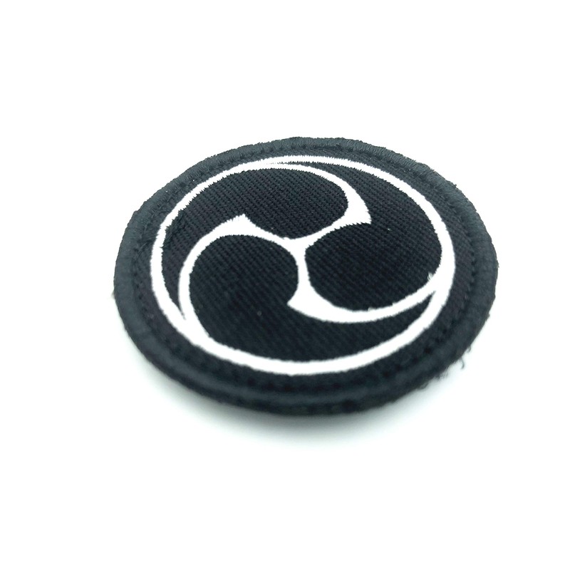 Patch Nation Japanese Shinto Triad Black Symbol Embroidered Airsoft Paintball
