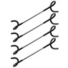 Auto-plaza 4X Bird Feeder Pole Wrap Hooks, Outdoor Feeder Arm