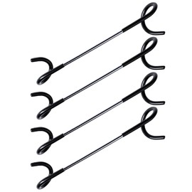 Auto-plaza 4X Bird Feeder Pole Wrap Hooks, Outdoor Feeder Arm Camping Lantern Yard Hook Accessories for Hanging