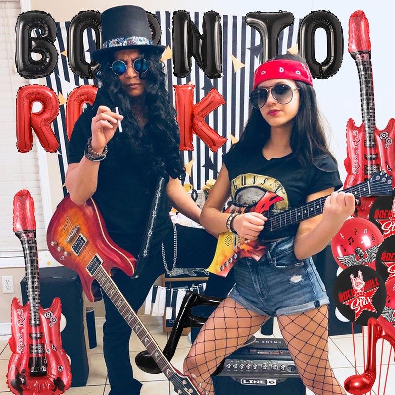 Music Theme Decoration Balloons (Born to Rock)